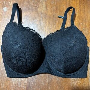 Aerie Plunge Elegant Black Lace Bra Size 42DD NWT